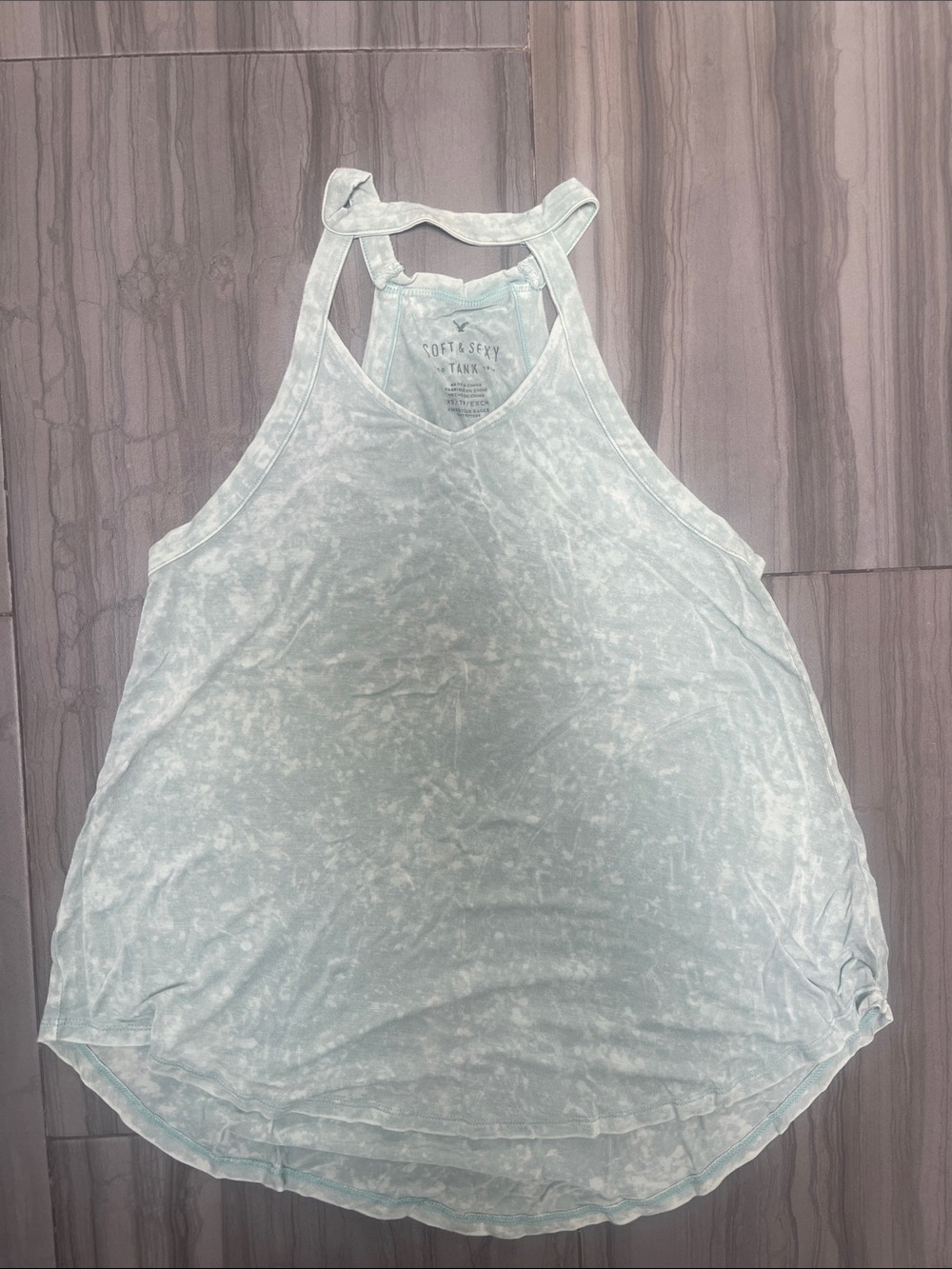 American Eagle Outfitters Mint Green Mineral-Wash Tank Top